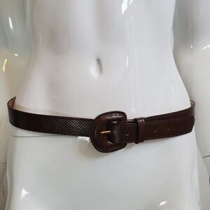Vintage 90's Jones New York Brown Snakeskin Belt